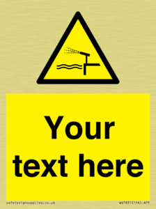 Custom warning water cannon